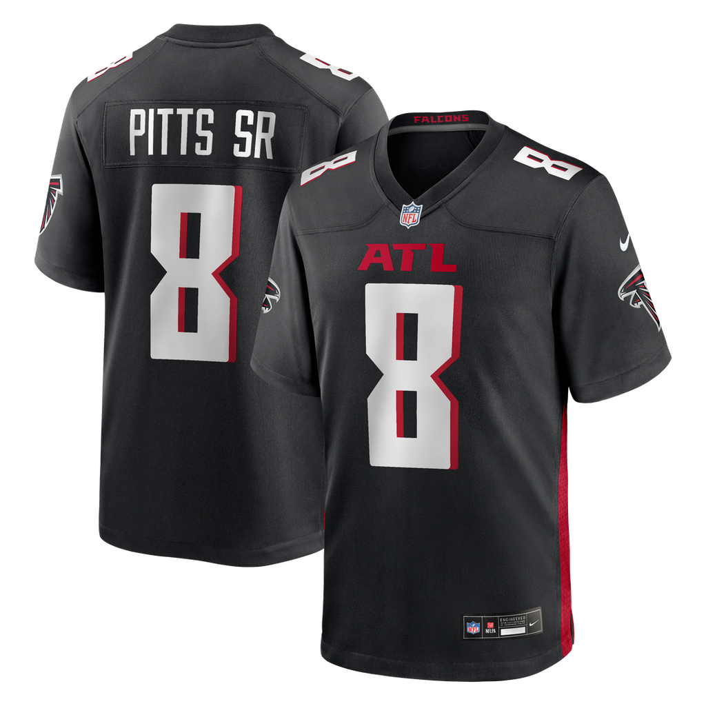 Kyle Pitts Sr. Atlanta Falcons Nike Team  Game Jersey - Black