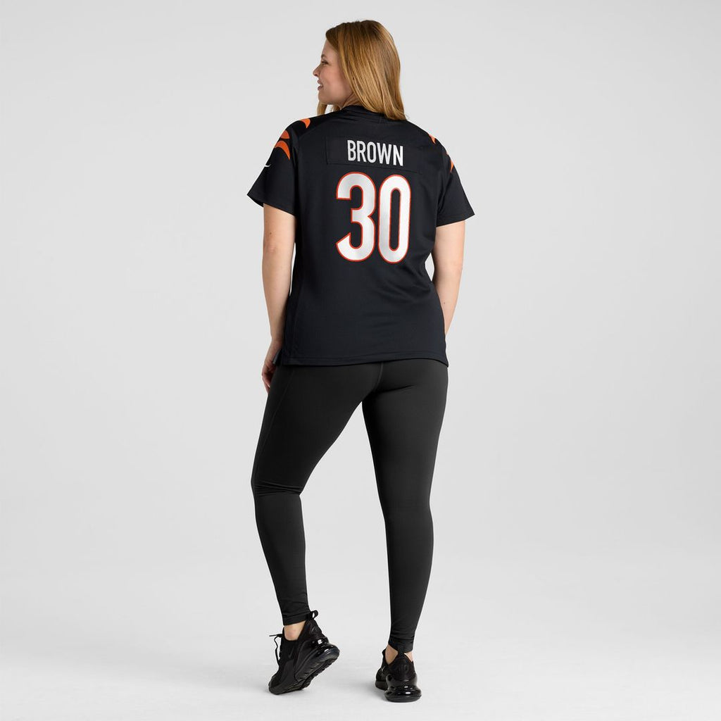 Chase Brown Cincinnati Bengals Nike Women's Team Game Jersey -  Black
