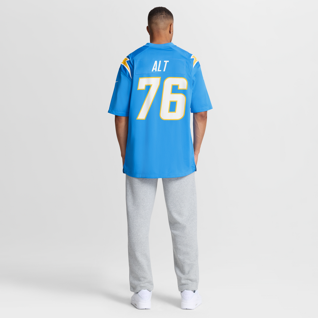 Joe Alt Los Angeles Chargers Nike Alternate Charger Power Game Player Jersey - Gold