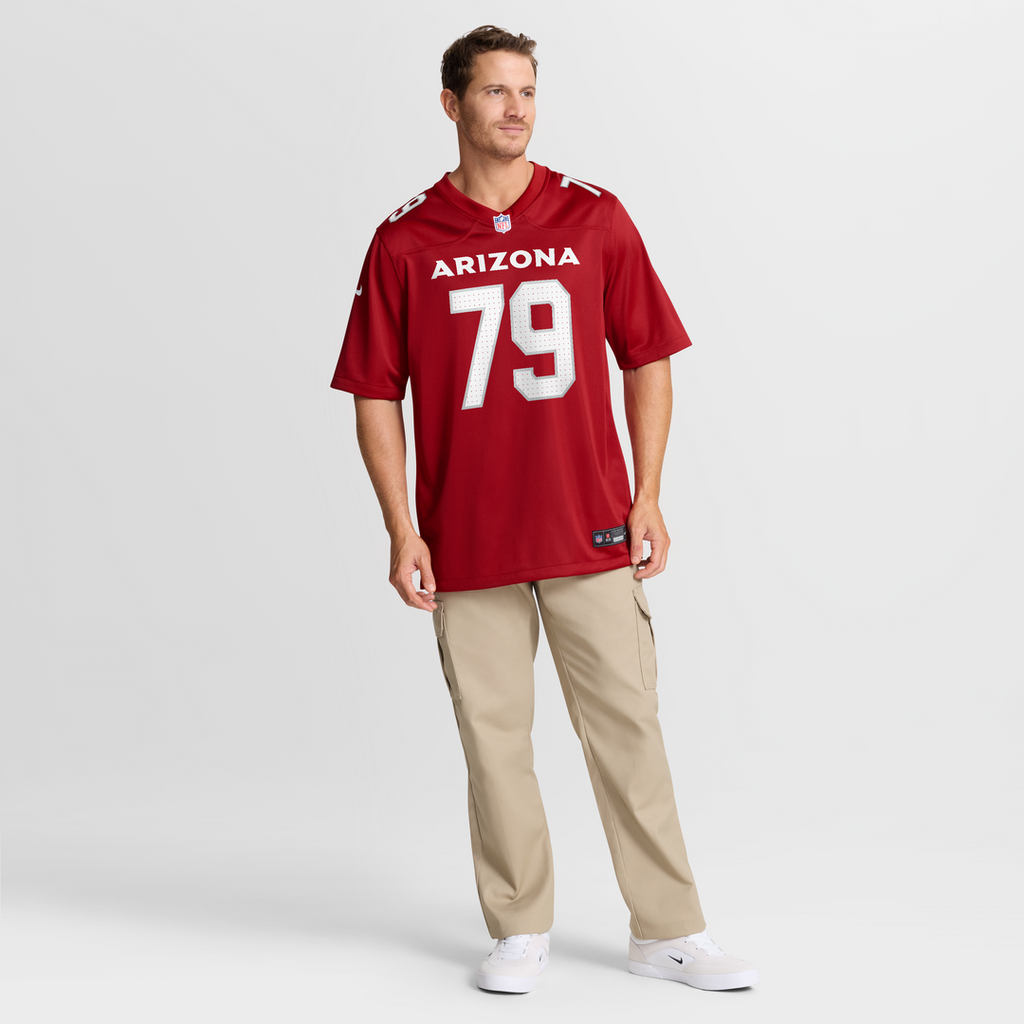 PJ Mustipher Arizona Cardinals Nike Team Game Jersey -  Cardinal