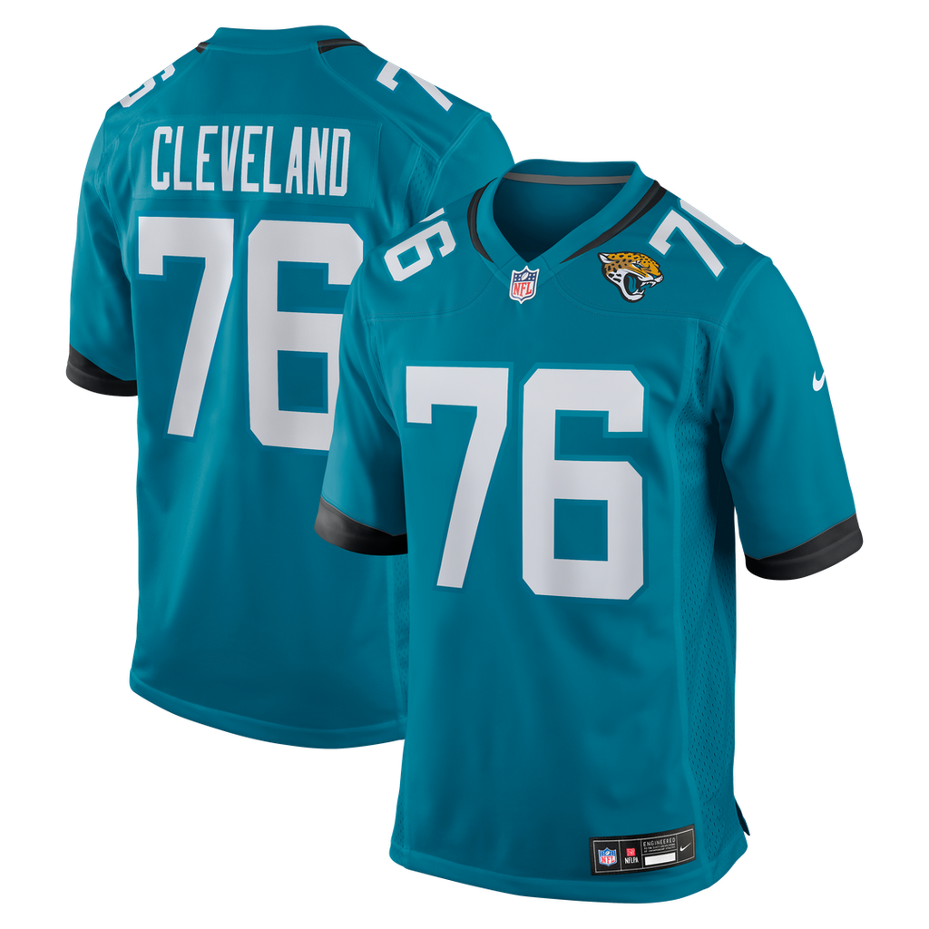 Ezra Cleveland Jacksonville Jaguars Nike  Game Jersey -  Teal