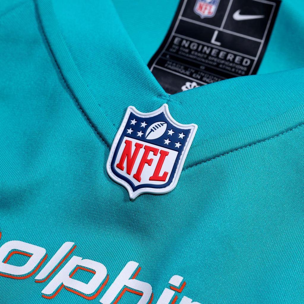 Number 1 Dad Miami Dolphins Nike Game Jersey - Aqua