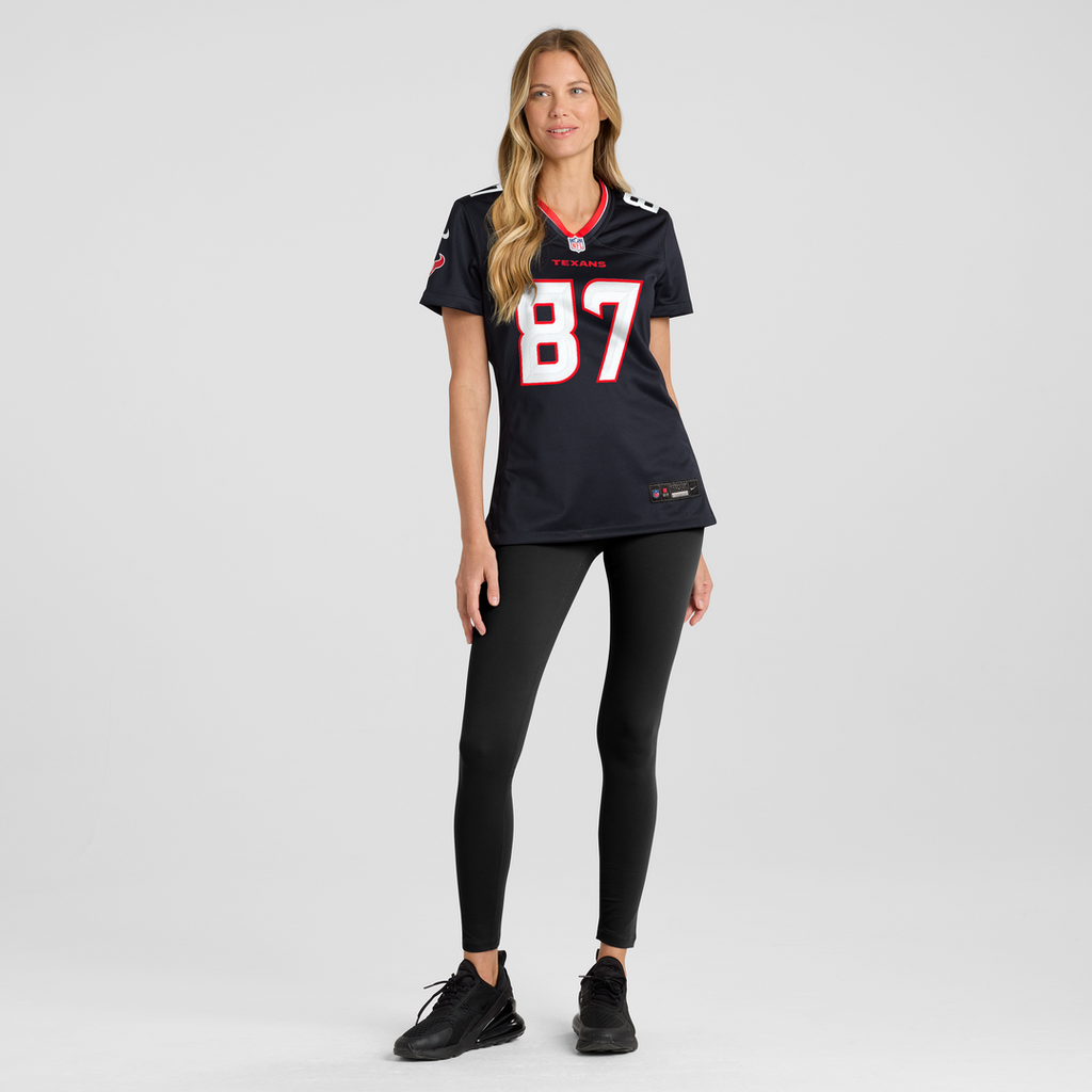 Foster Moreau Houston Texans Nike Women's Team Game Jersey -  Navy