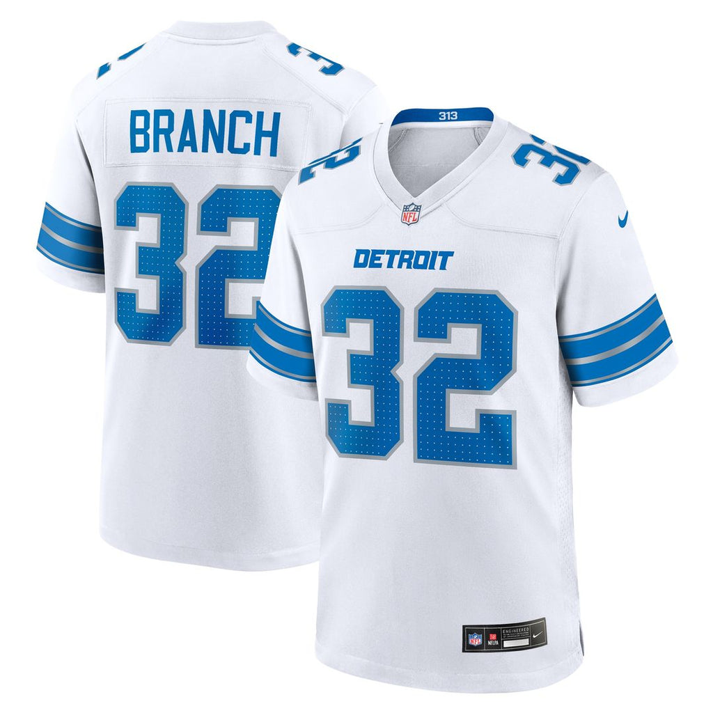 Brian Branch Detroit Lions Nike White Game Jersey -  White
