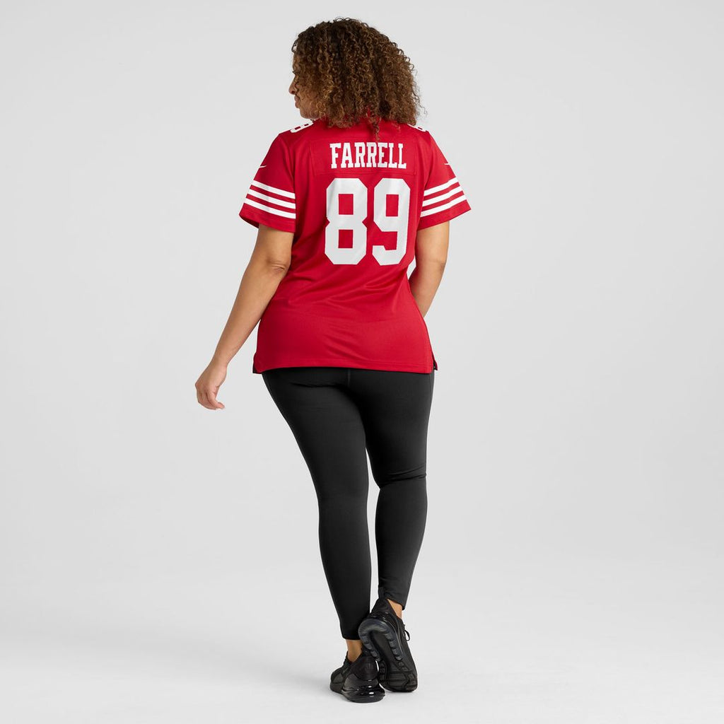 Luke Farrell San Francisco 49ers Nike Women's Team Game Jersey -  Scarlet