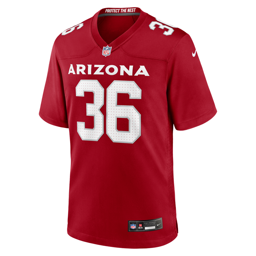 Kitan Crawford Arizona Cardinals Nike Team Game Jersey -  Cardinal