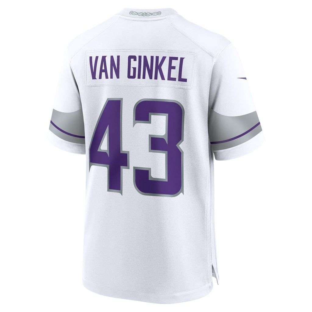 Andrew Van Ginkel Minnesota Vikings Nike Team Game Jersey -  Purple
