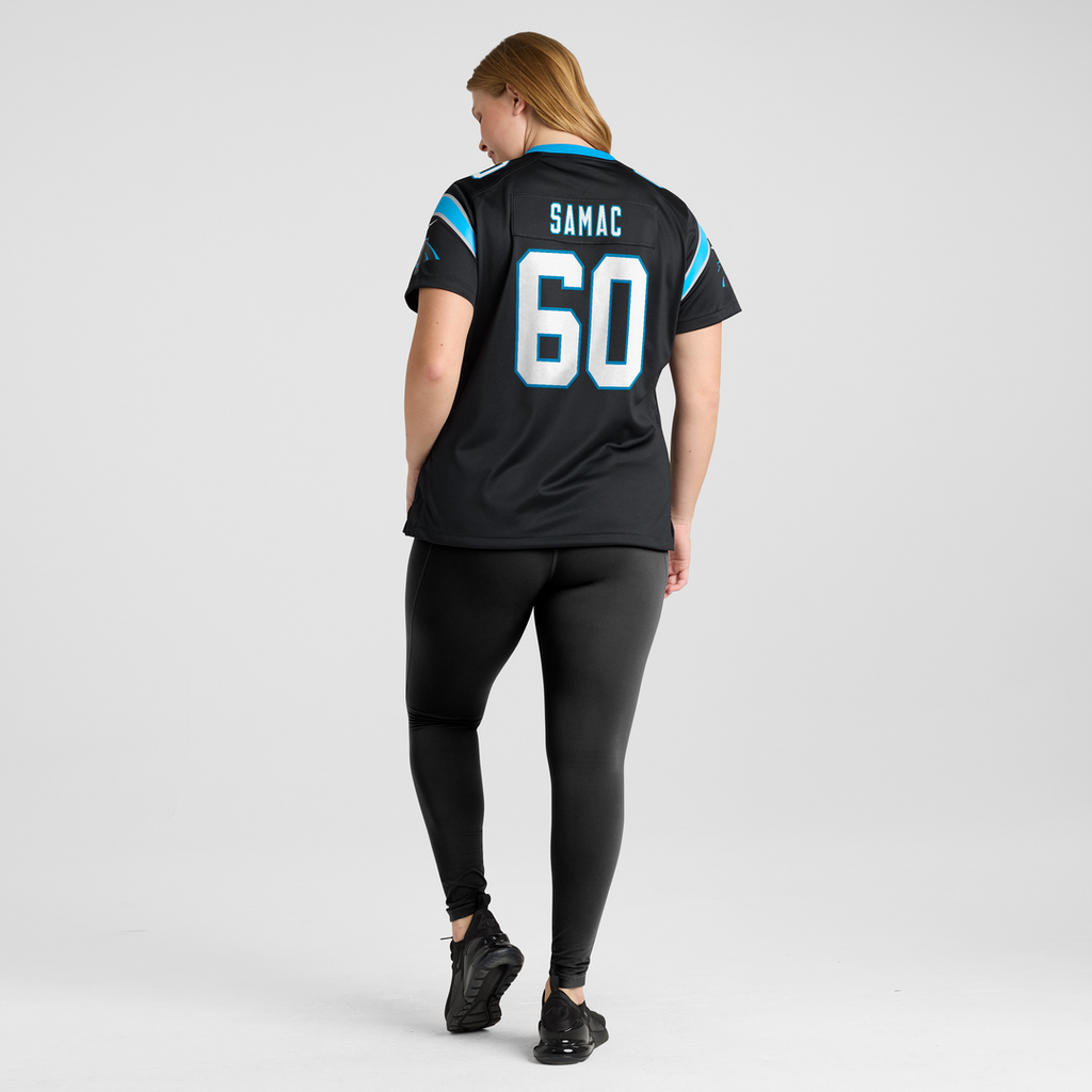 Nick Samac Carolina Panthers Nike Women's Team Game Jersey -  Black