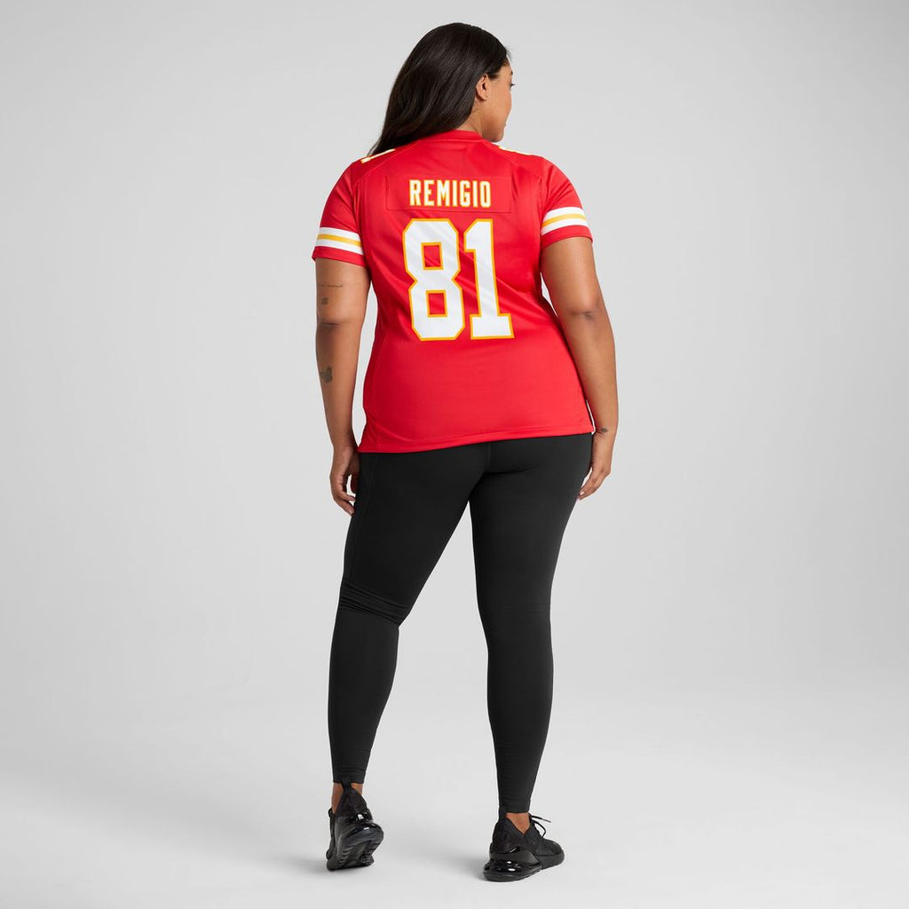 Nikko Remigio Kansas City Chiefs Nike Women's Team Game Jersey -  Red