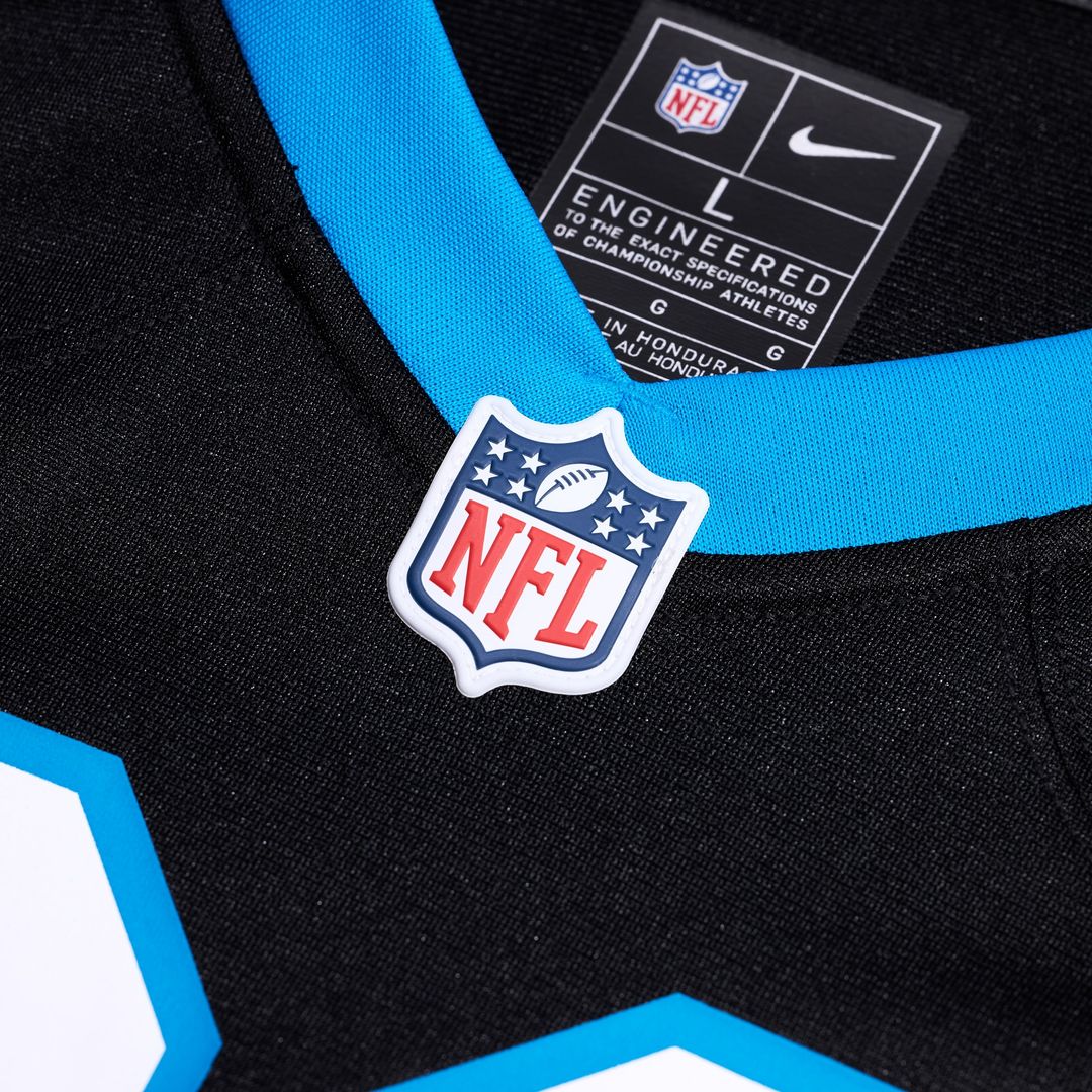 Tetairoa McMillan Carolina Panthers Nike Team Game Jersey - Black