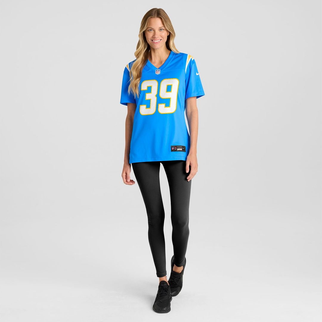 Eric Rogers Los Angeles Chargers Nike Women's Team Game Jersey -  Powder Blue