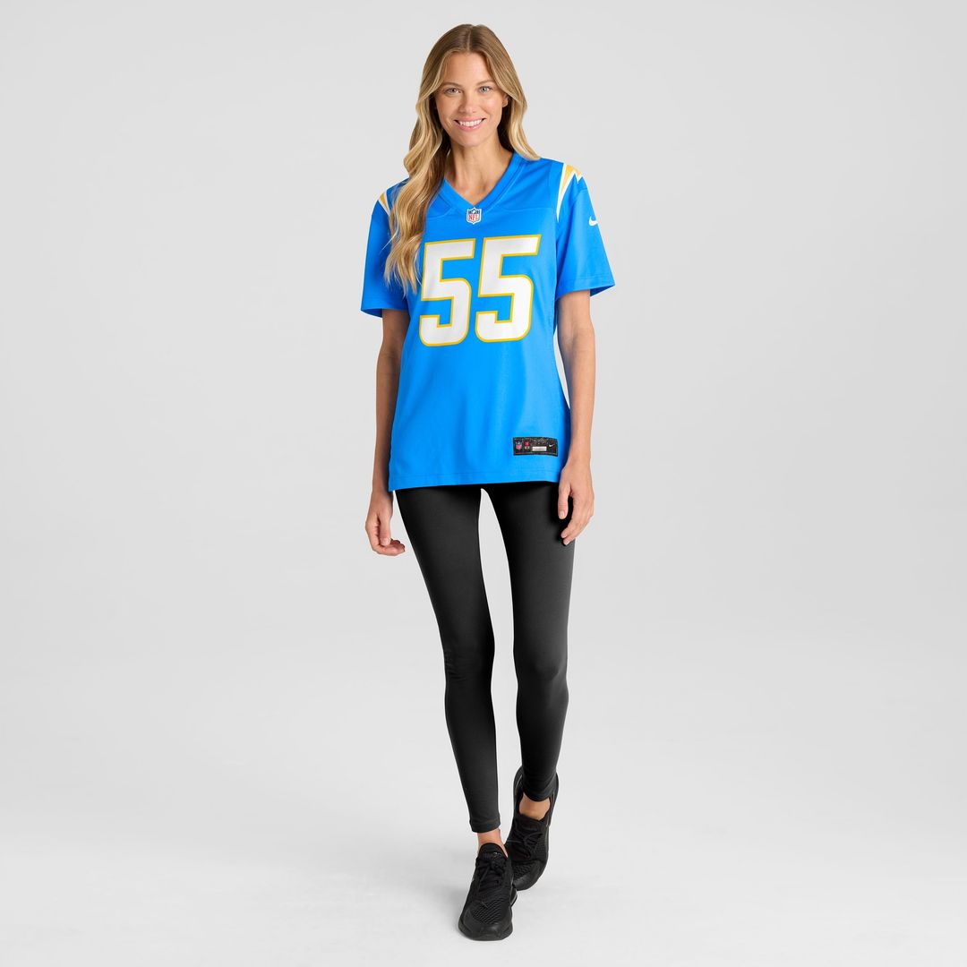 Junior Seau Los Angeles Chargers Nike Women's Game Retired Player Jersey - Powder Blue
