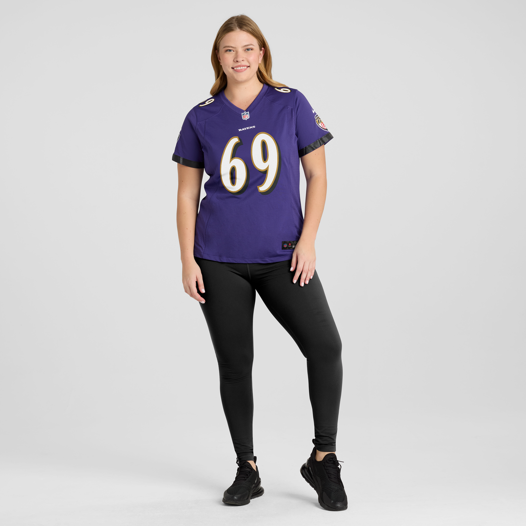 Josh Tupou Baltimore Ravens Nike Women's Team Game Jersey -  Purple