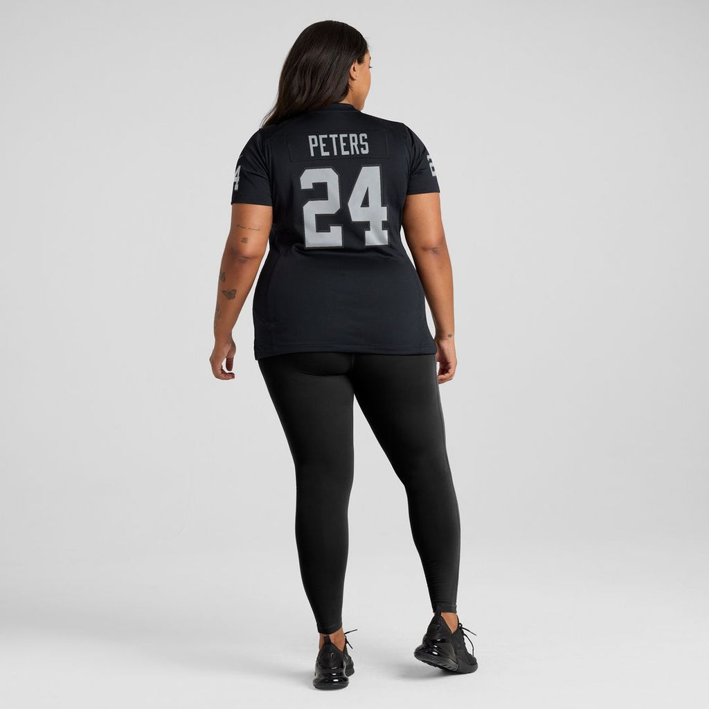 Marcus Peters Las Vegas Raiders Nike Women's Team Game Jersey -  Black