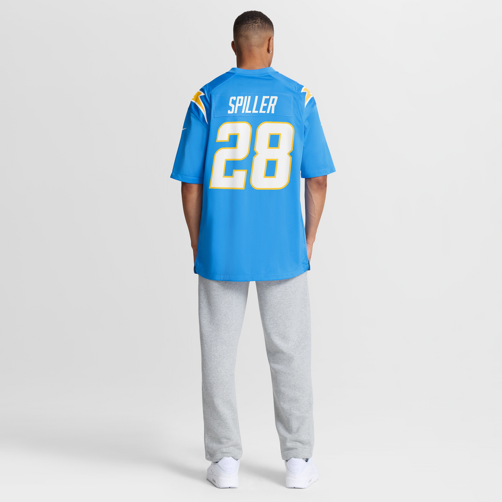 Isaiah Spiller Los Angeles Chargers Nike Game Jersey - Powder Blue