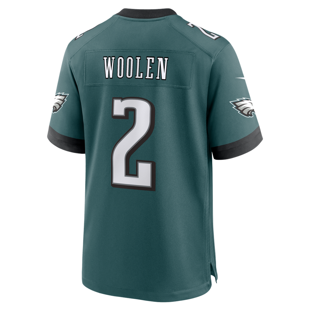 Tariq Woolen Philadelphia Eagles Nike Team Game Jersey - Midnight Green