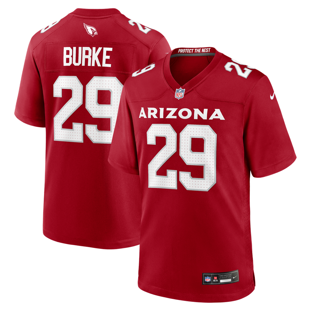 Denzel Burke Arizona Cardinals Nike Team Game Jersey -  Cardinal