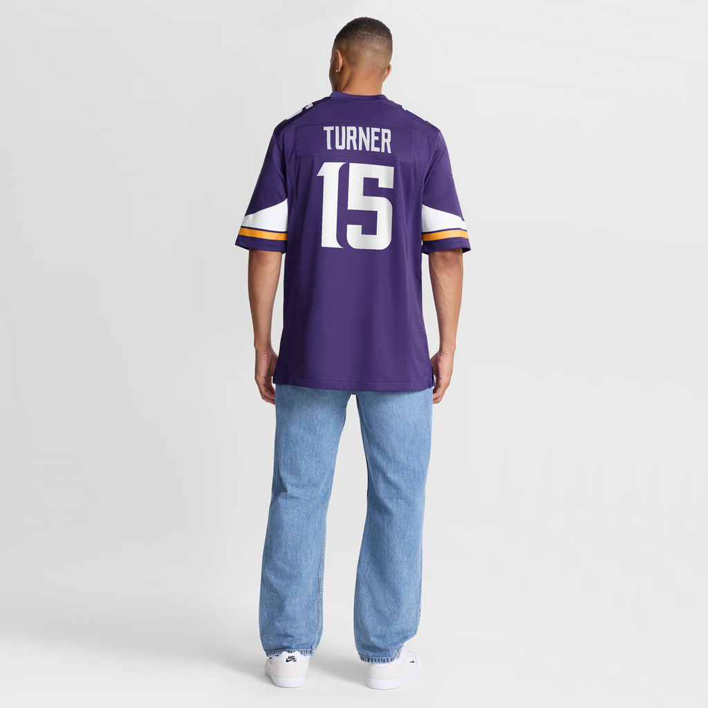 Dallas Turner Minnesota Vikings Nike  Game Jersey -  Purple