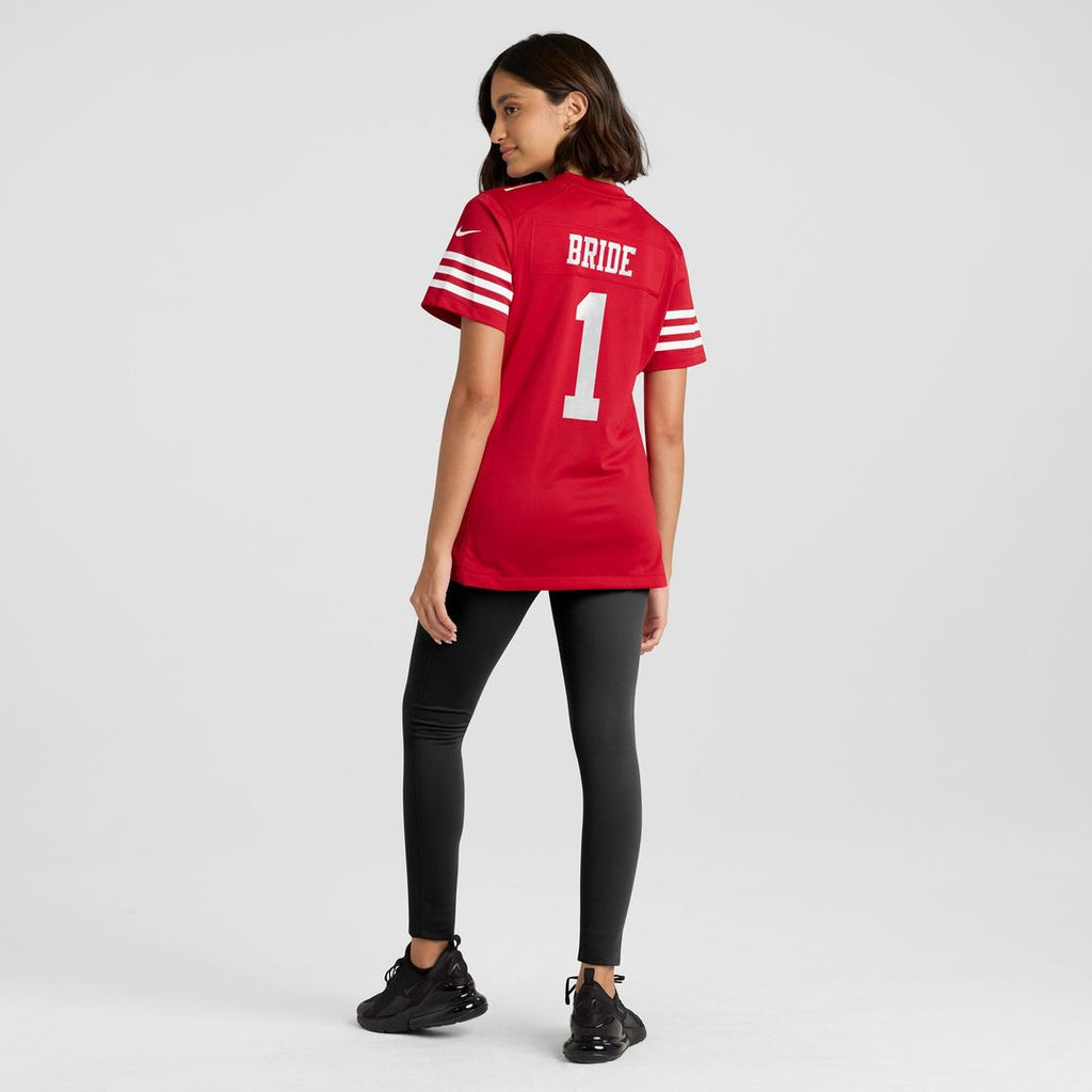 Number 1 Bride San Francisco 49ers Nike Women's Game Jersey - Scarlet