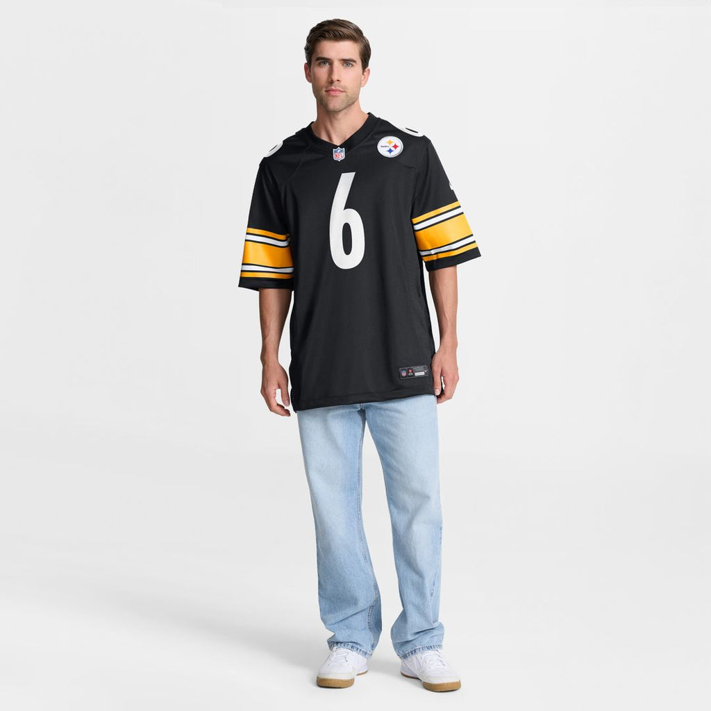 Patrick Queen Pittsburgh Steelers Nike  Game Jersey -  Black