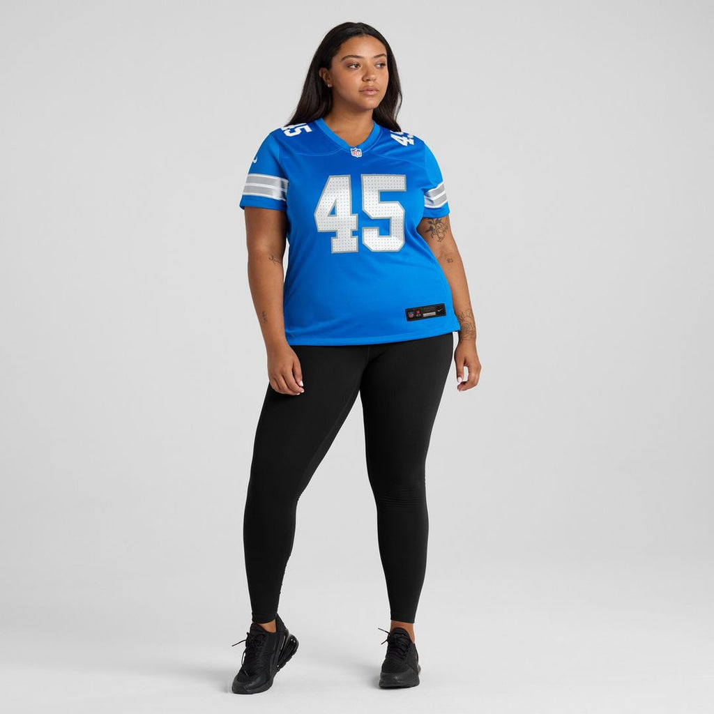 Isaac Ukwu Detroit Lions Nike Women's Game Jersey -  Blue