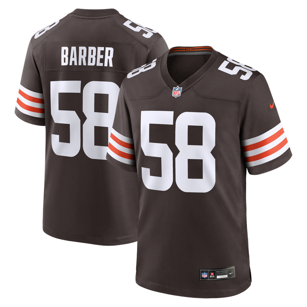 Austin Barber Cleveland Browns Nike Team Game Jersey - Brown