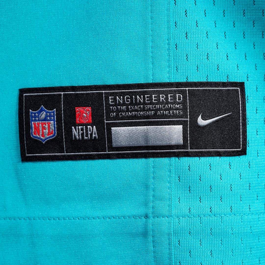Devon Achane Miami Dolphins Nike Player Game Jersey - Aqua