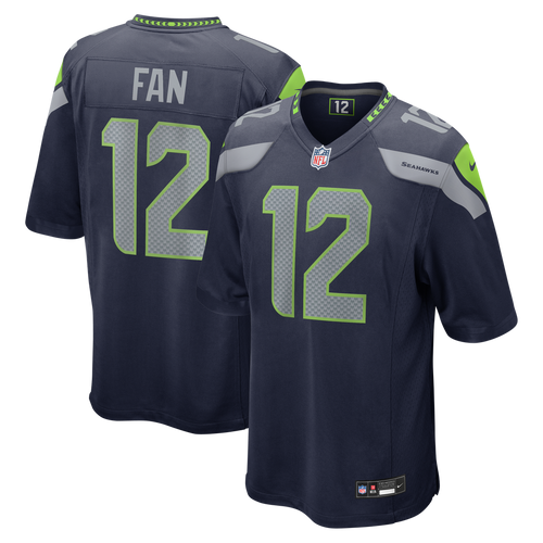 12s Seattle Seahawks Nike Team Game Jersey -  College Navy
