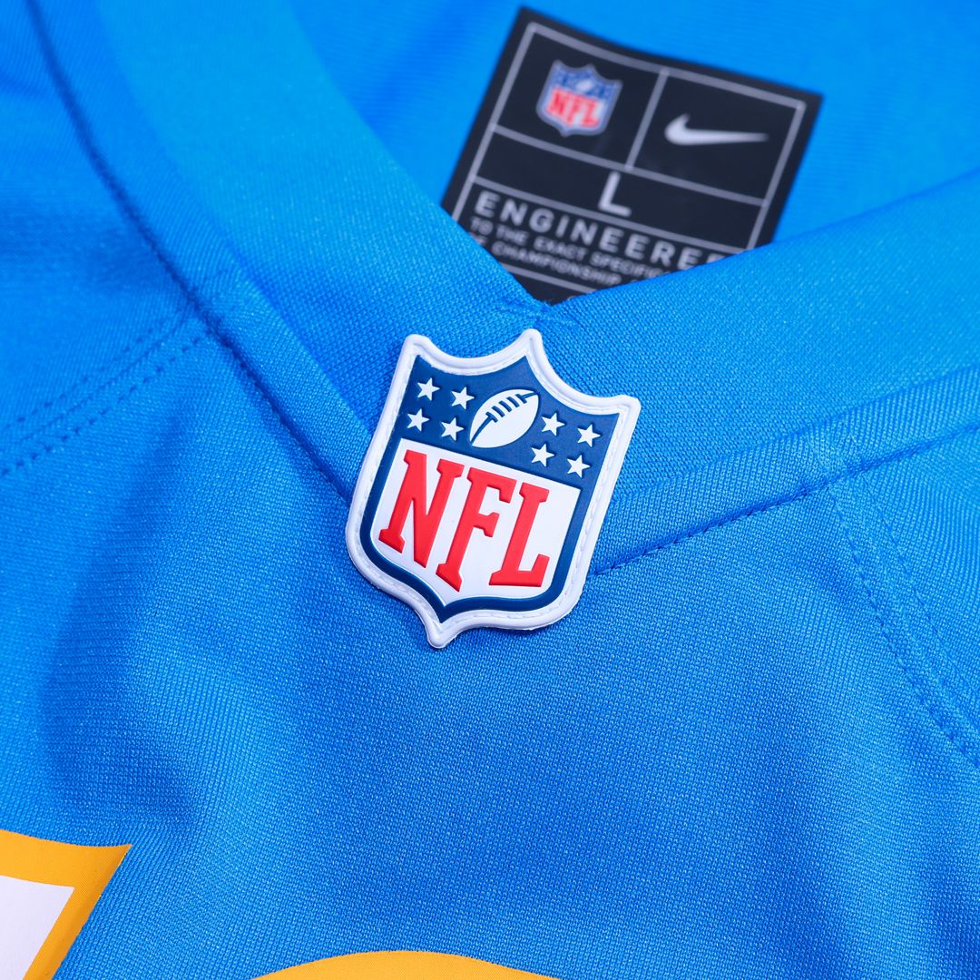 Nikko Reed Los Angeles Chargers Nike Team Game Jersey -  Powder Blue