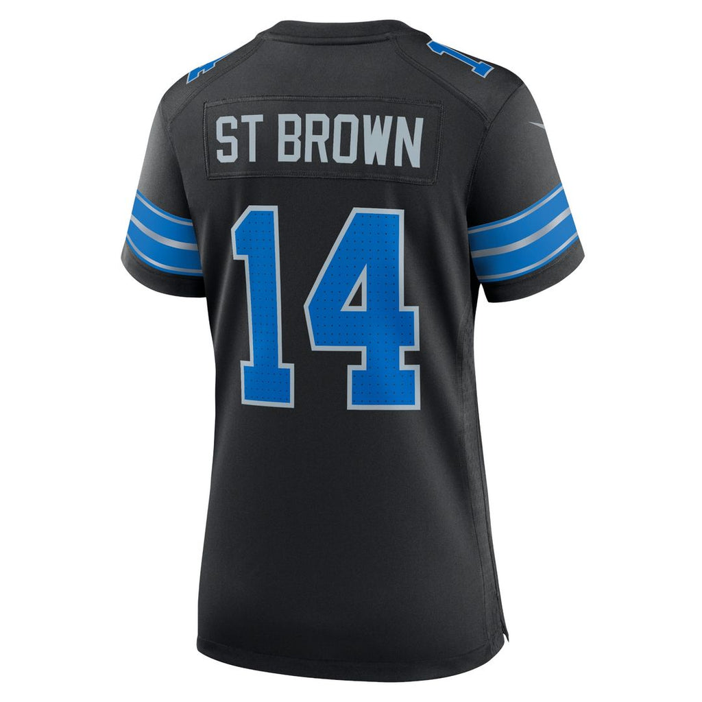 Amon-Ra St. Brown Detroit Lions Nike Women's White Game Jersey - White