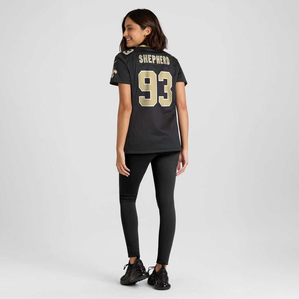 Nathan Shepherd New Orleans Saints Nike Women's Game Jersey - Black
