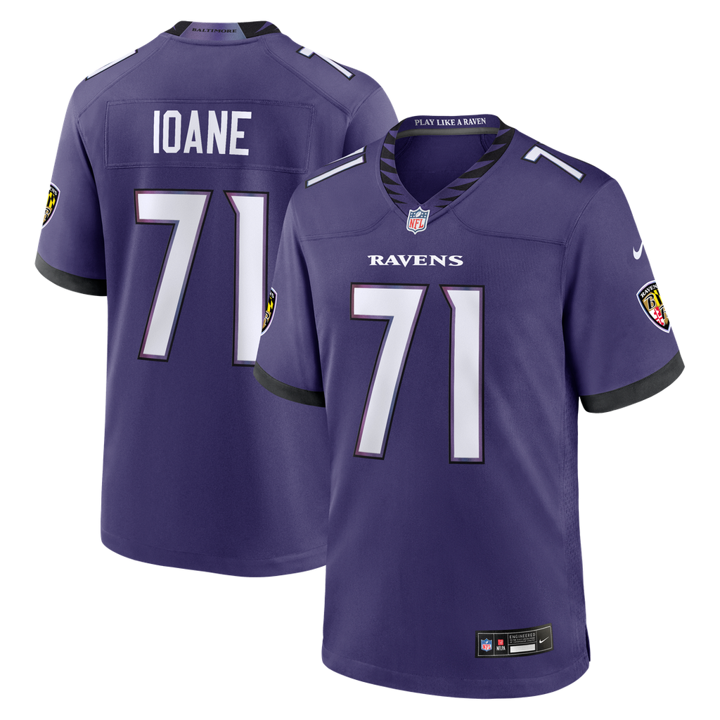 Olaivavega Ioane Baltimore Ravens Nike 2026 NFL Draft First Round Pick No. 14 Team Game Jersey - Purple