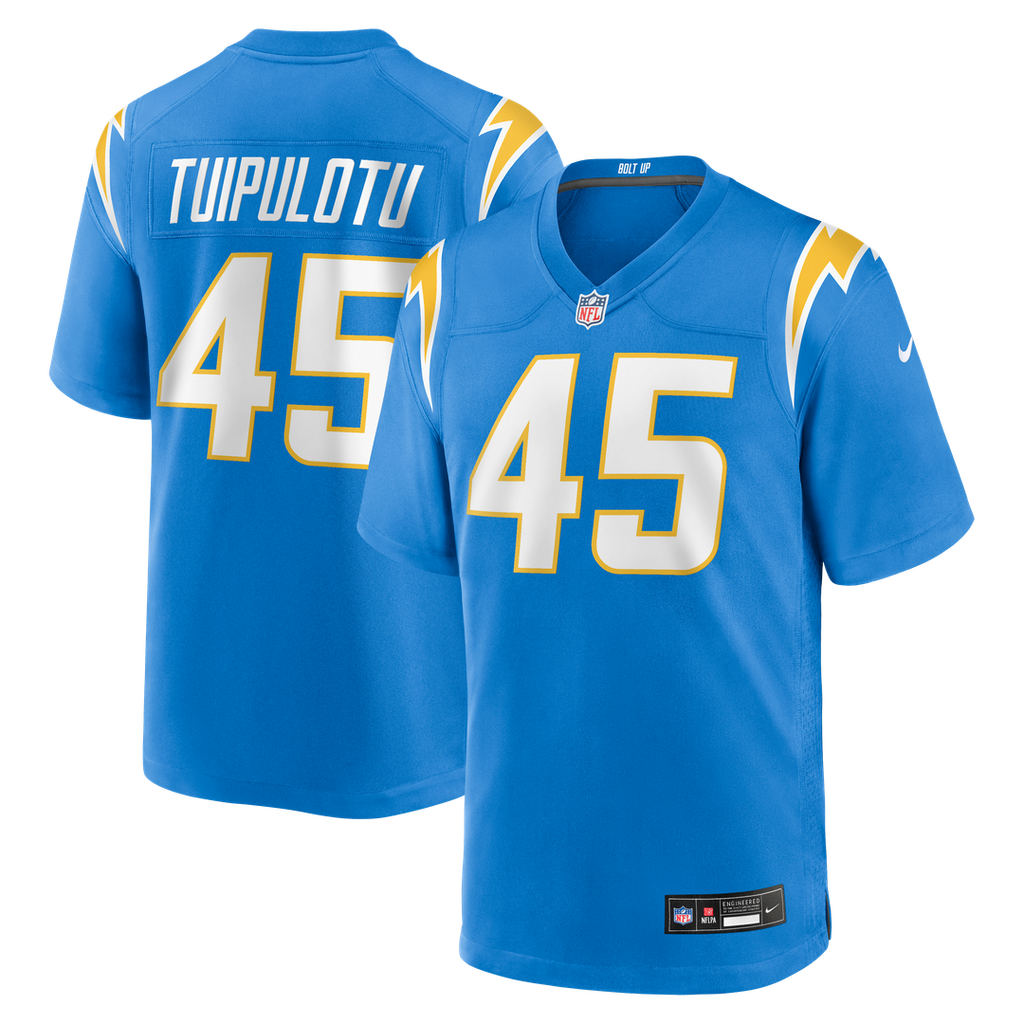 Tuli Tuipulotu Los Angeles Chargers Nike Team Game Jersey - Powder Blue