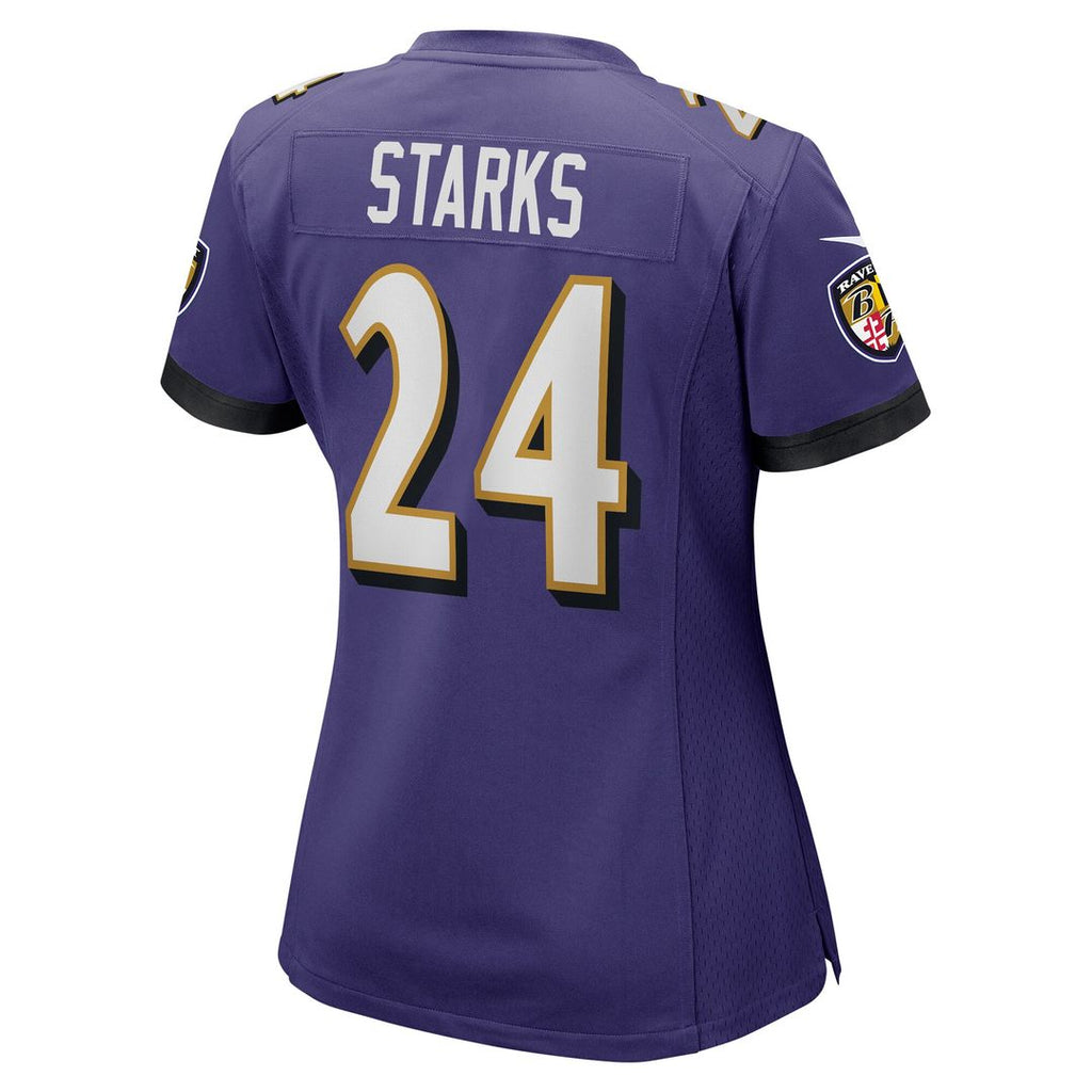 Malaki Starks Baltimore Ravens Nike Women's Team Game Jersey -  Purple