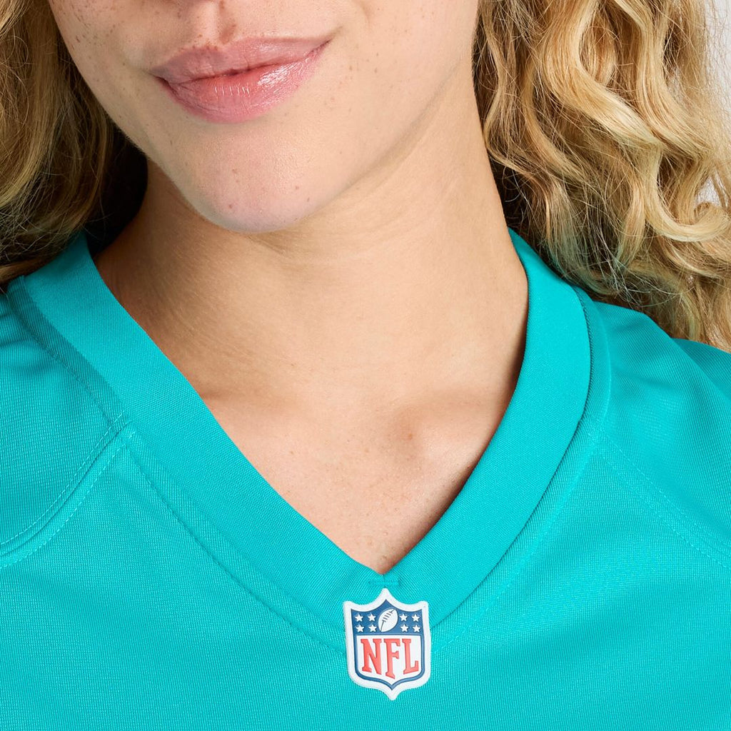 Devon Achane Miami Dolphins Nike Women's Player Game Jersey - Aqua