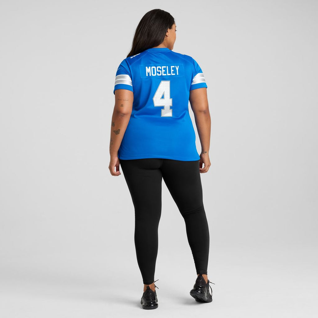 Emmanuel Moseley Detroit Lions Nike Women's Team Game Jersey -  Blue