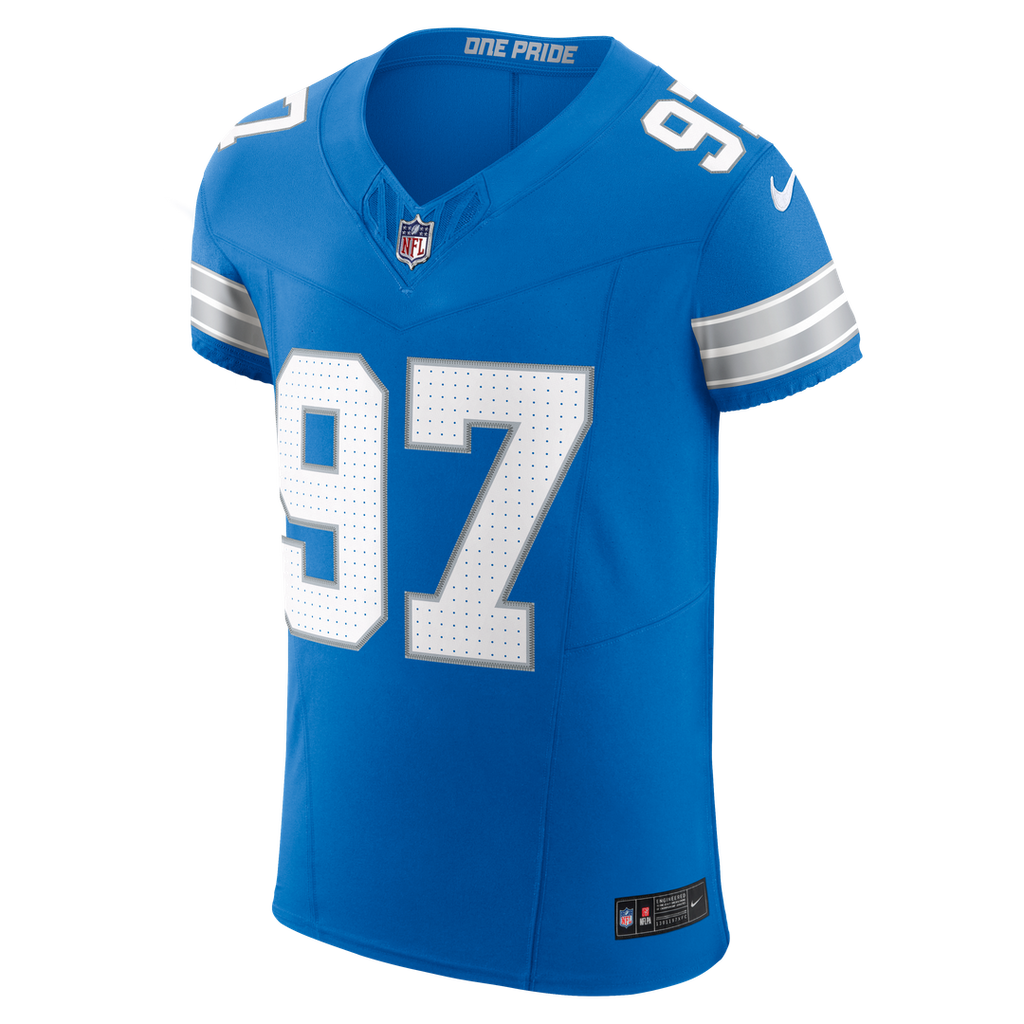 Aidan Hutchinson Detroit Lions Nike Alternate Vapor F.U.S.E. Elite Jersey - Black