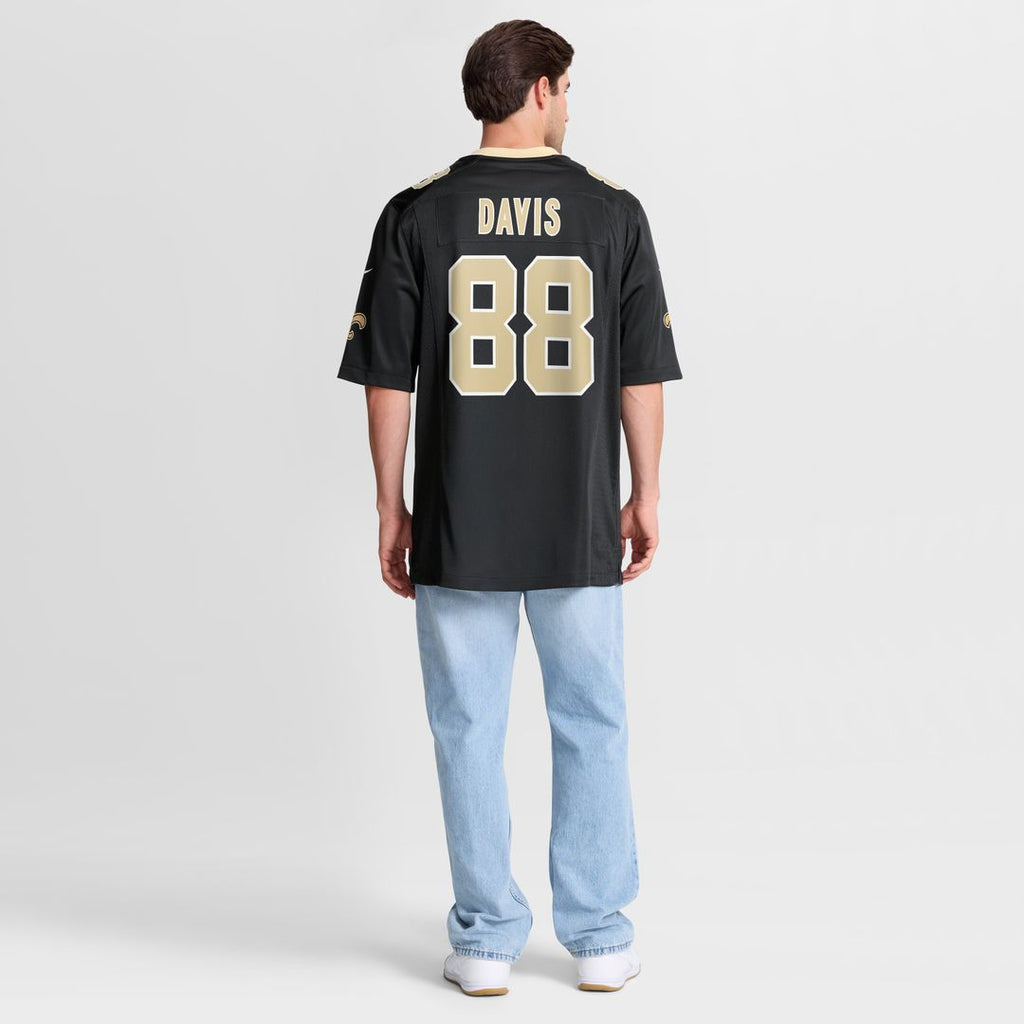 Shaquan Davis New Orleans Saints Nike  Game Jersey - Black