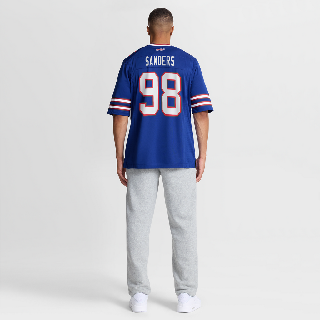 T.J. Sanders Buffalo Bills Nike Team Game Jersey -  Royal