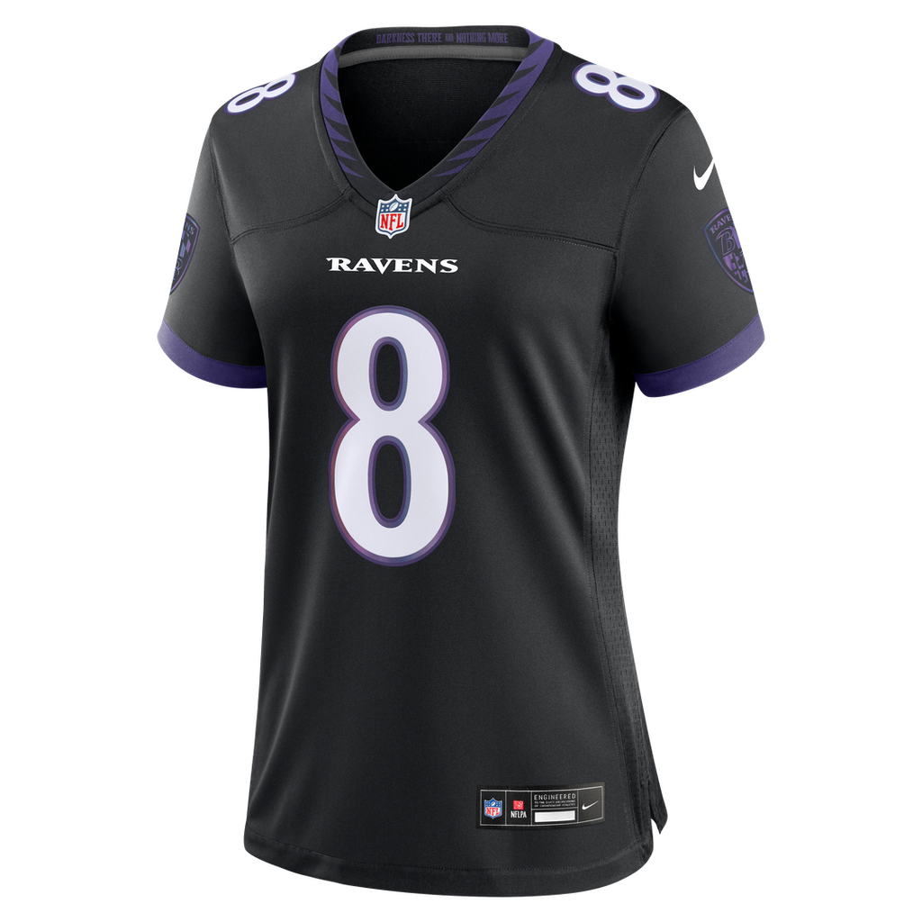 Lamar Jackson Baltimore Ravens Nike Women's Game Jersey - White