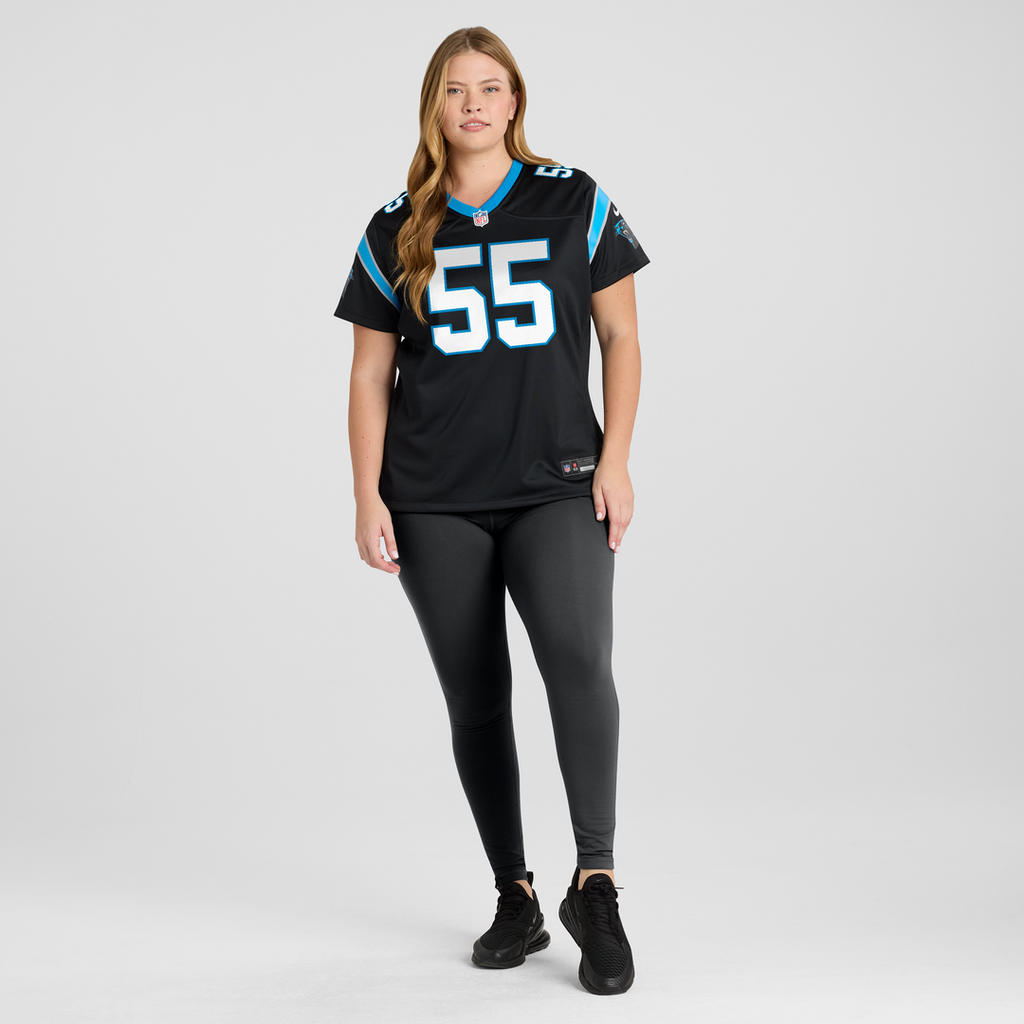 Maema Njongmeta Carolina Panthers Nike Women's Team Game Jersey -  Black