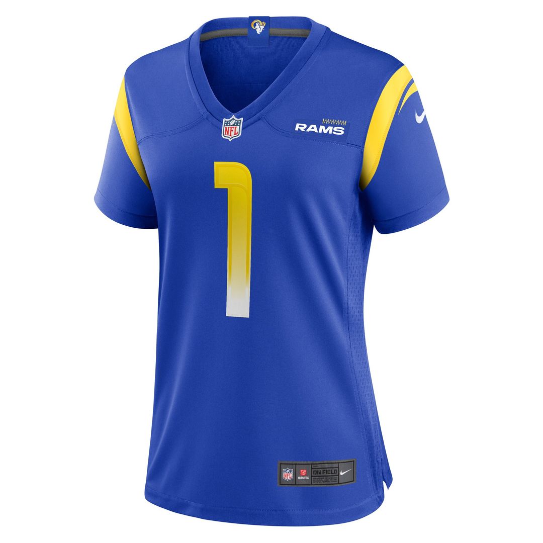 Number 1 Bride Los Angeles Rams Nike Women's Game Jersey - Royal