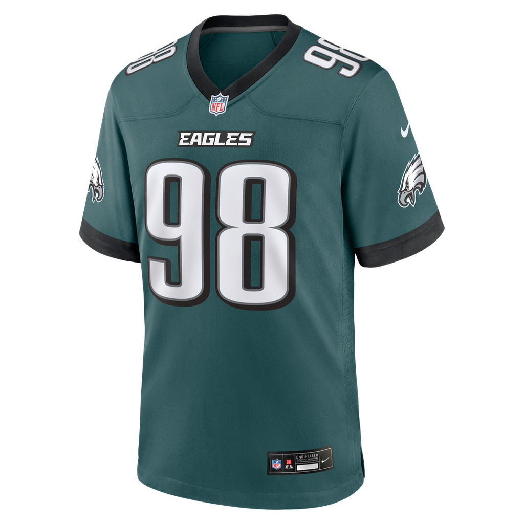 Jalen Carter Philadelphia Eagles Nike Alternate Game Jersey - Kelly Green