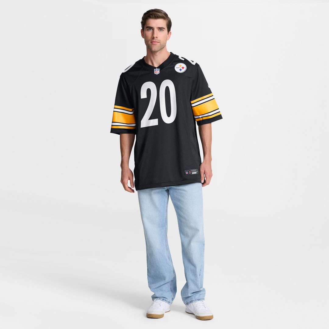 Kaleb Johnson Pittsburgh Steelers Nike Team Game Jersey -  Black