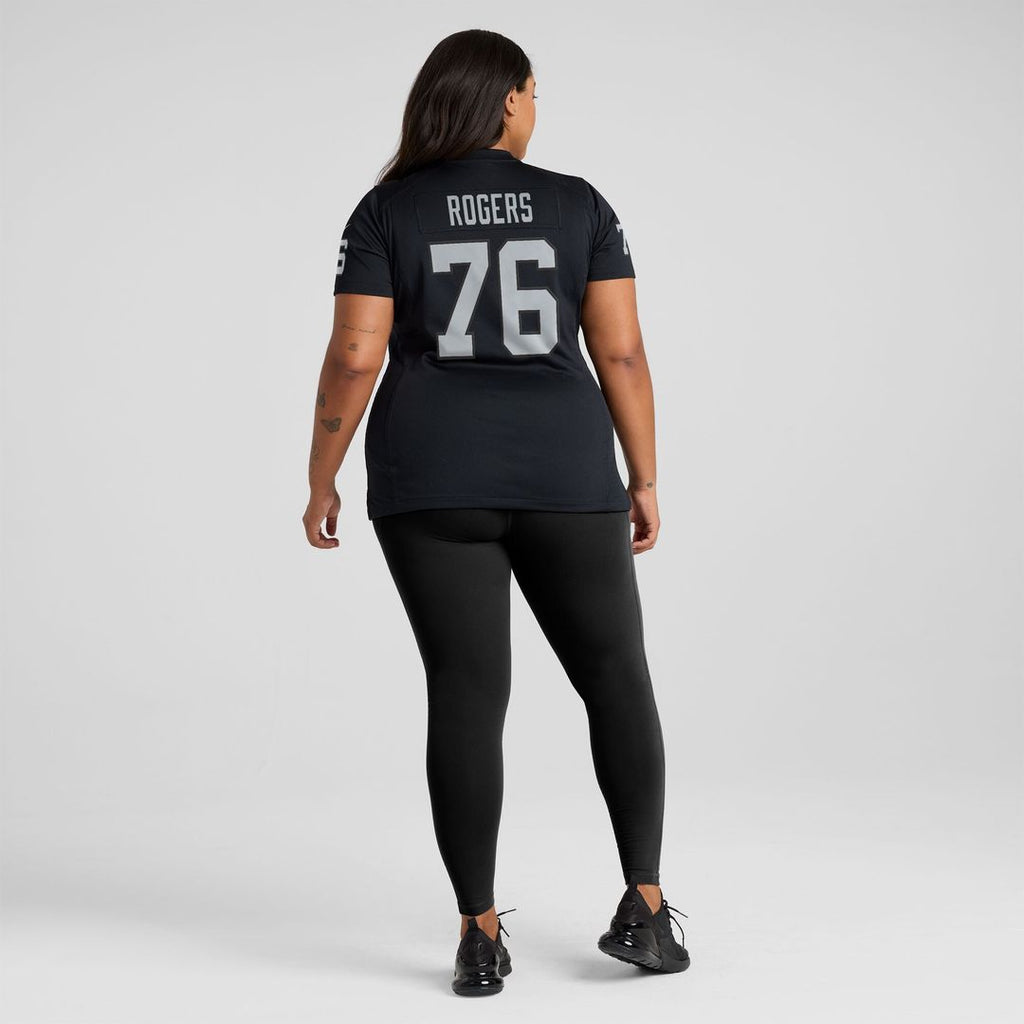 Caleb Rogers Las Vegas Raiders Nike Women's Team Game Jersey -  Black