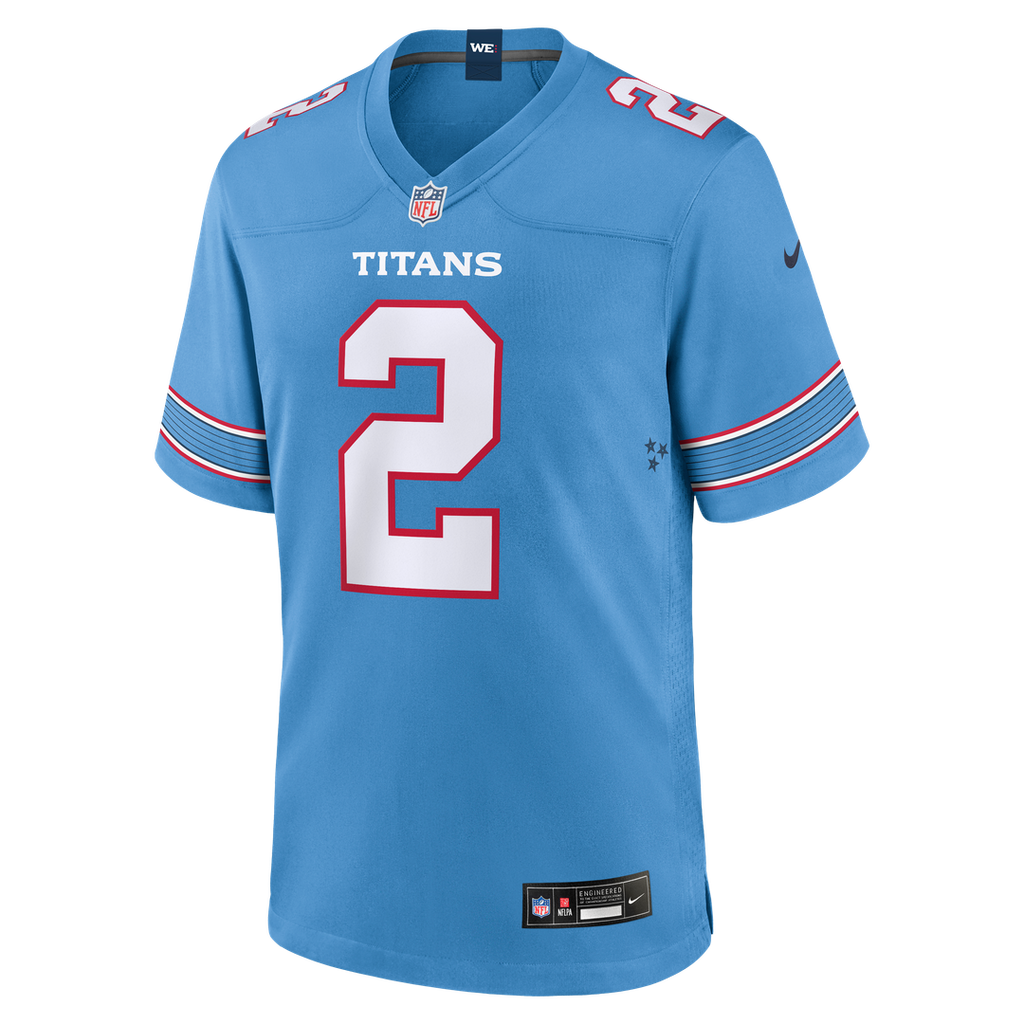 Tyjae Spears Tennessee Titans Nike Game Jersey - Light Blue