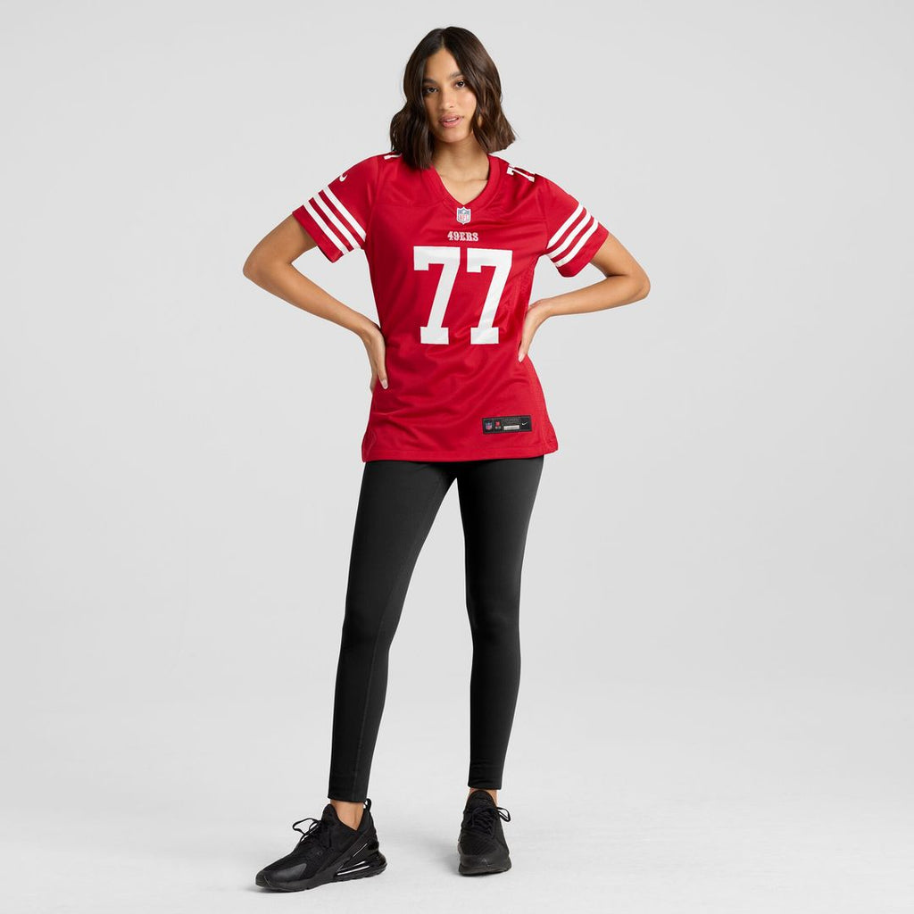 Dominick Puni San Francisco 49ers Nike Women's Team Game Jersey -  Scarlet