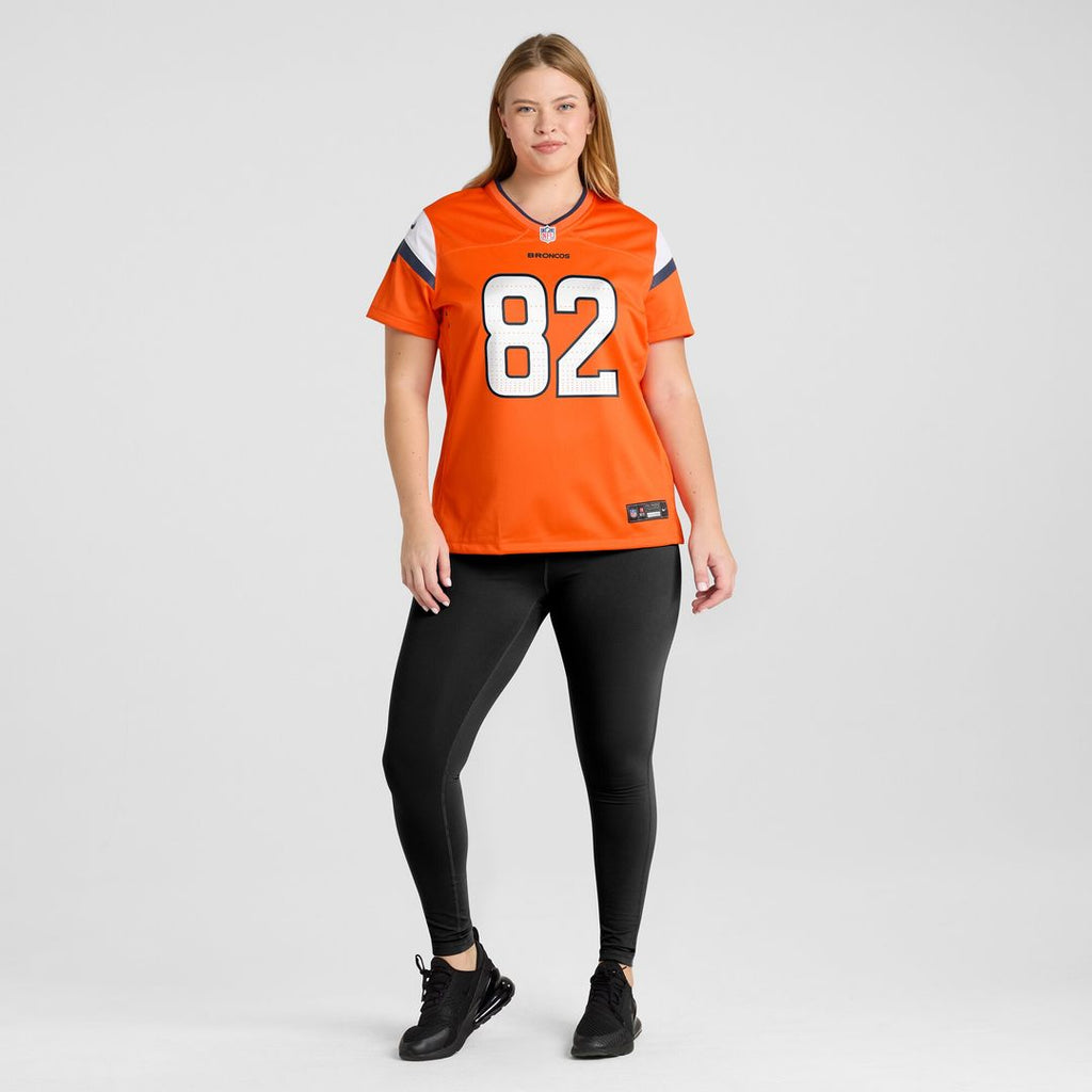 Adam Trautman Denver Broncos Nike Women's Team Game Jersey -  Orange
