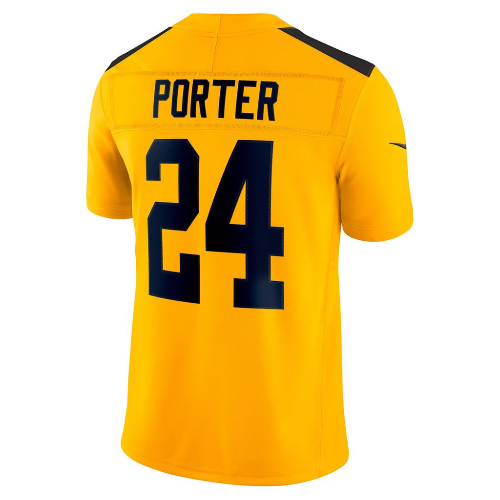 Joey Porter Jr. Pittsburgh Steelers Nike Alternate 1933 Throwback Vapor F.U.S.E. Limited Jersey - Gold