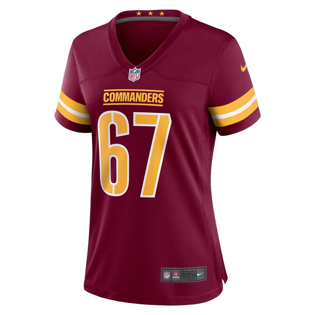 Nick Allegretti Washington Commanders Nike Women's  Game Jersey -  Burgundy